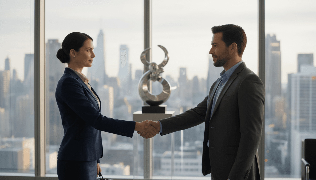 Insurance professional connecting client with legal representation